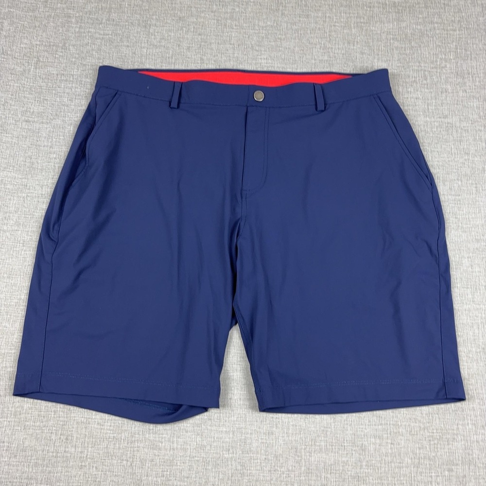 REDVANLY Hanover Golf Shorts Mens XXL 9" Navy Blue Stretch Performance